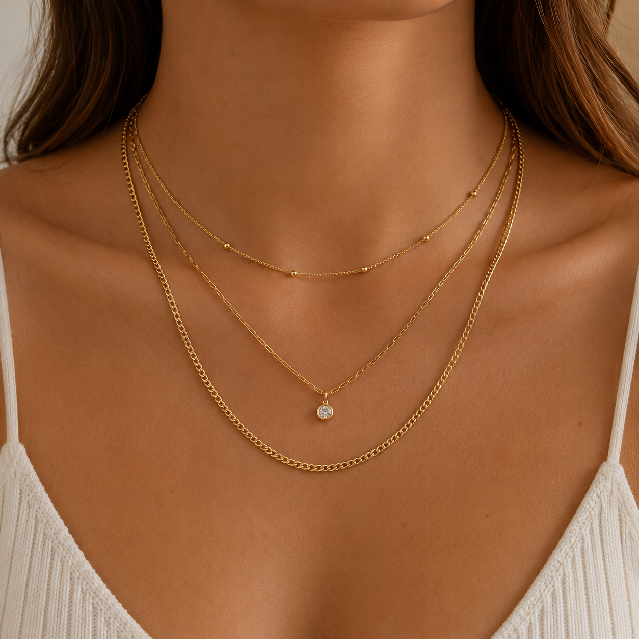 LUXE GOLD CURB CHAIN