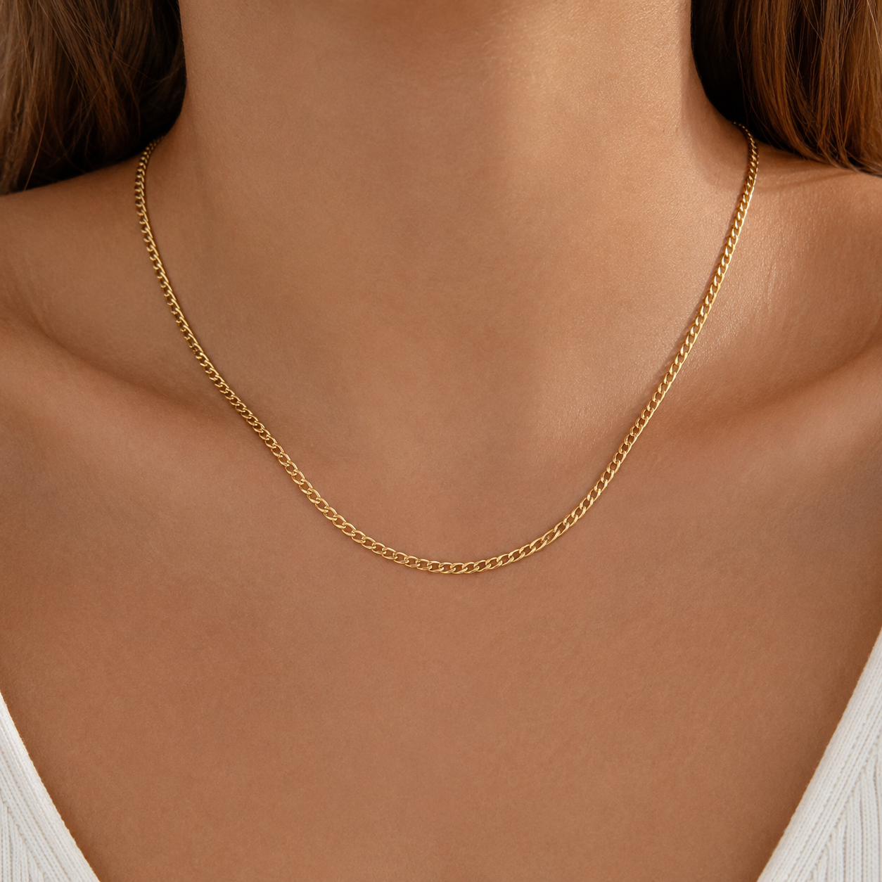 LUXE GOLD CURB CHAIN